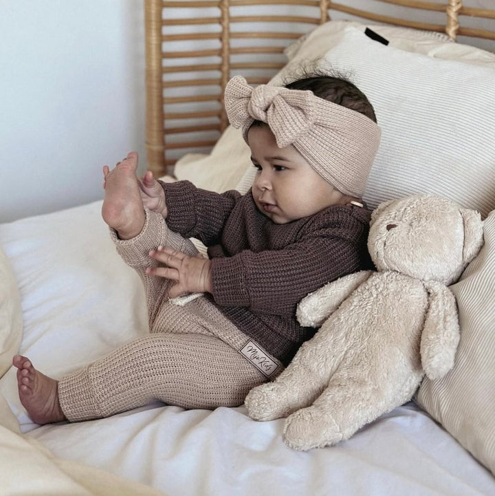 Moonie -The Organic Humming Bear With Lamp- Sand Nature - Mabel & Fox