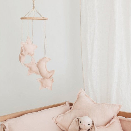 Babyshower – Night Sky Crib Mobile – Nude Powder - Mabel & Fox