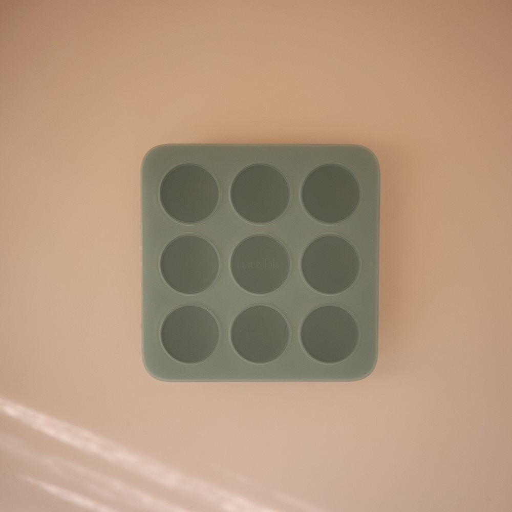 Mushie - Baby Food- Freezer Tray - Cambridge Blue - Mabel & Fox