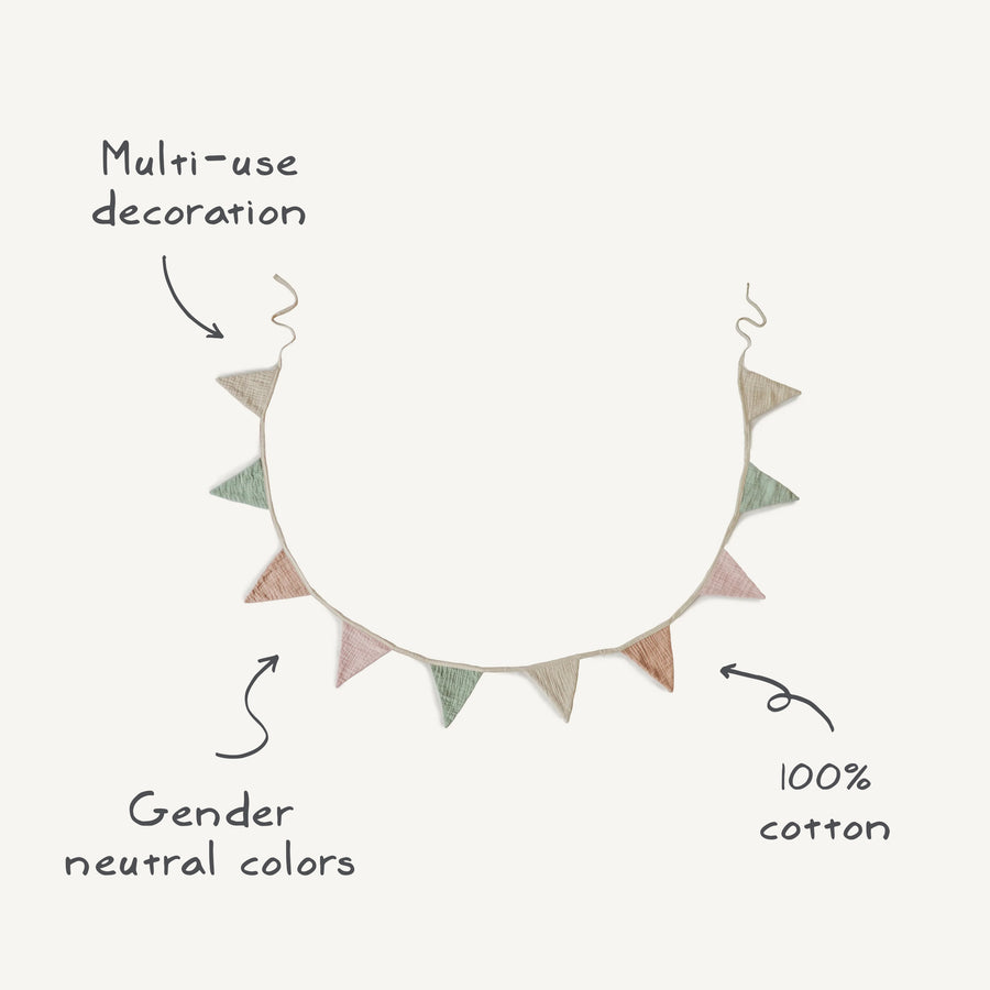 Mushie - Baby Garland - Mabel & Fox