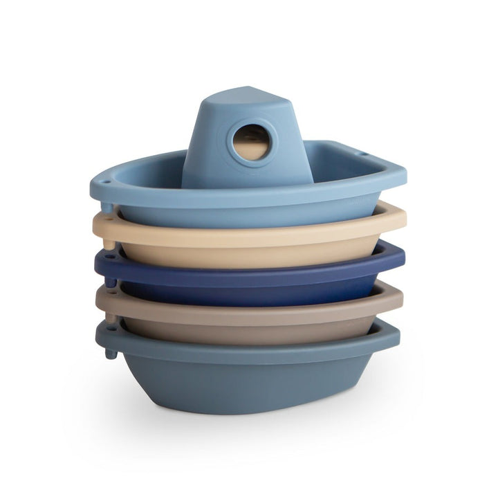 Mushie - Bath Play Set - Boats - Ocean - Mabel & Fox