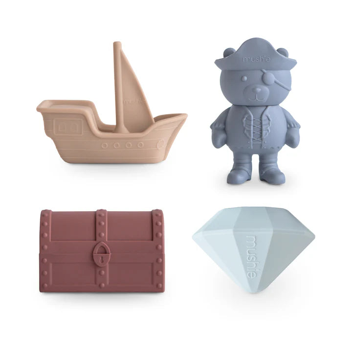 Mushie - Bath Play Set - Pirate - Mabel & Fox