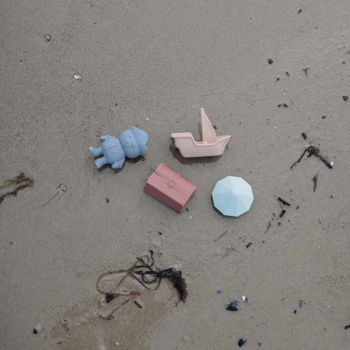 Mushie - Bath Play Set - Pirate - Mabel & Fox