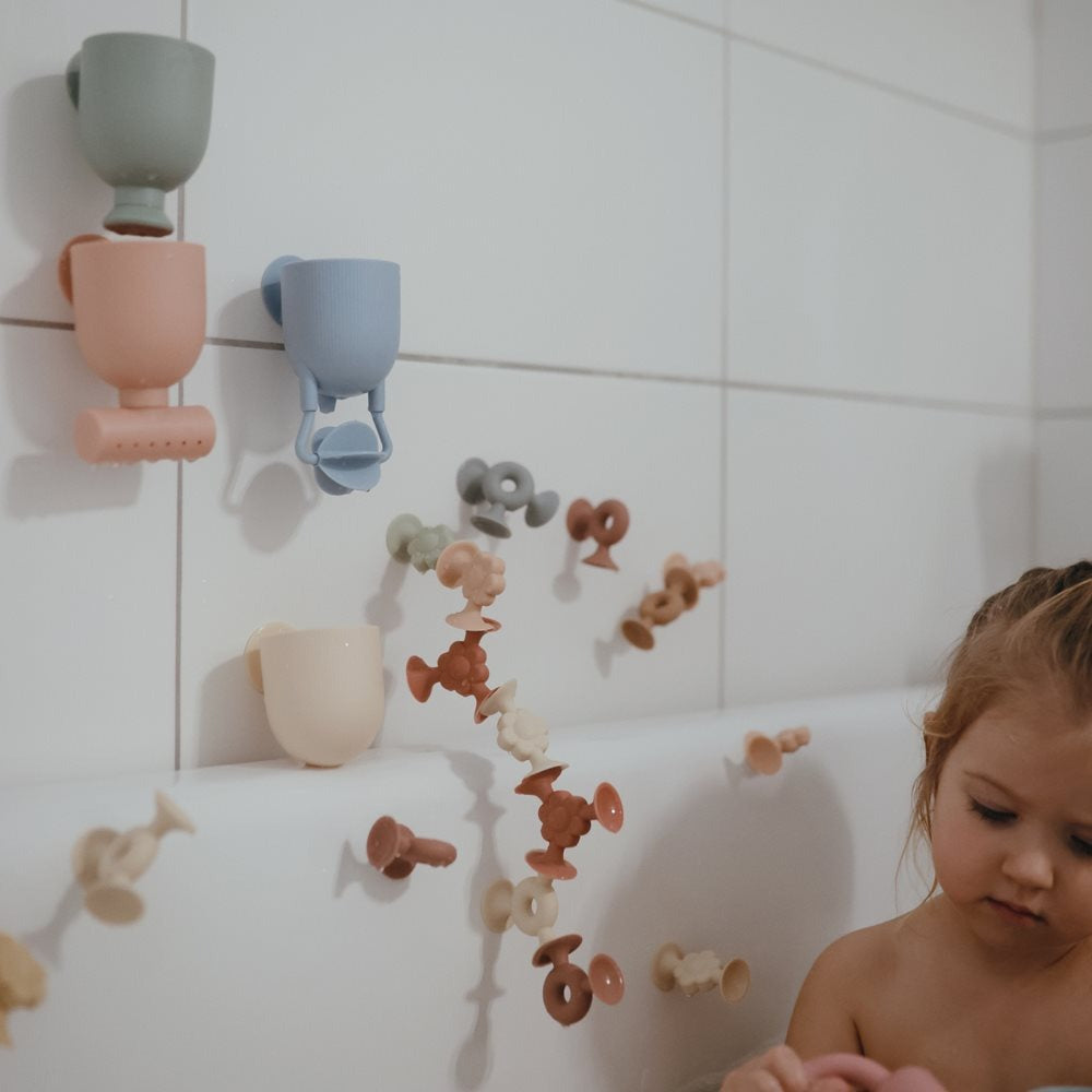 Mushie - Bath Play Set - Pour & Play - Mabel & Fox
