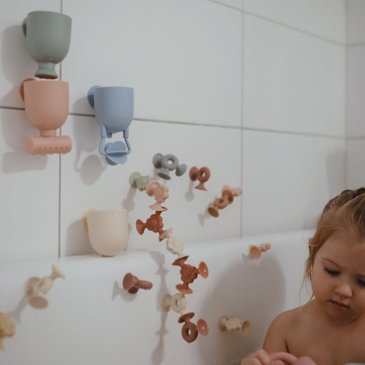 Mushie - Bath Play Set - Pour & Play - Mabel & Fox