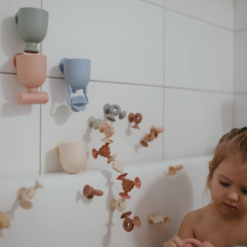 Mushie - Bath Play Set - Pour & Play - Mabel & Fox