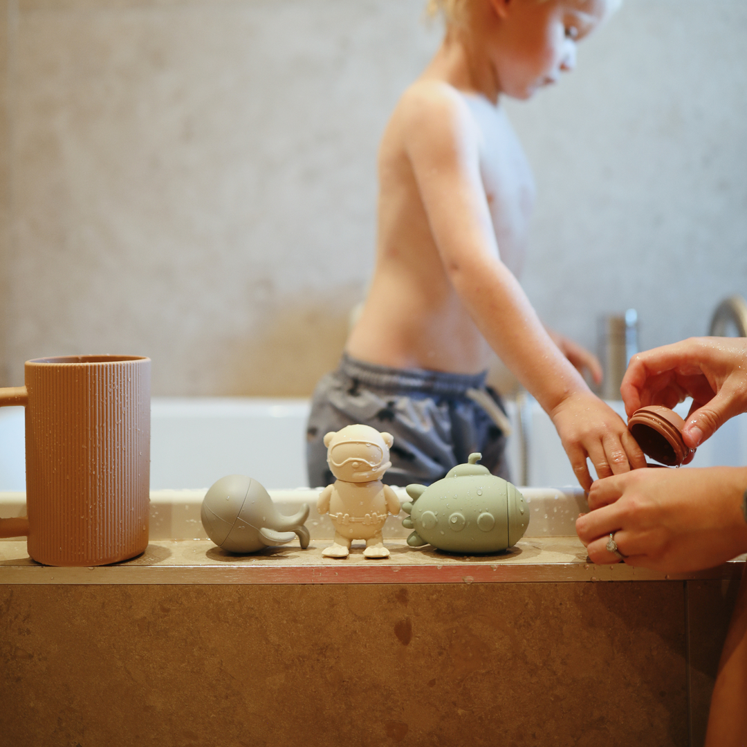 Mushie - Bath Play Set - Sealife - Mabel & Fox