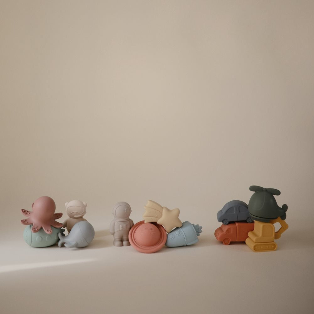 Mushie - Bath Play Set - Space - Mabel & Fox