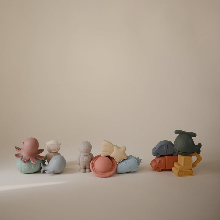 Mushie - Bath Play Set - Space - Mabel & Fox