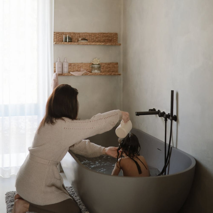 Mushie - Bath Rinse Cup - Shifting Sands - Mabel & Fox