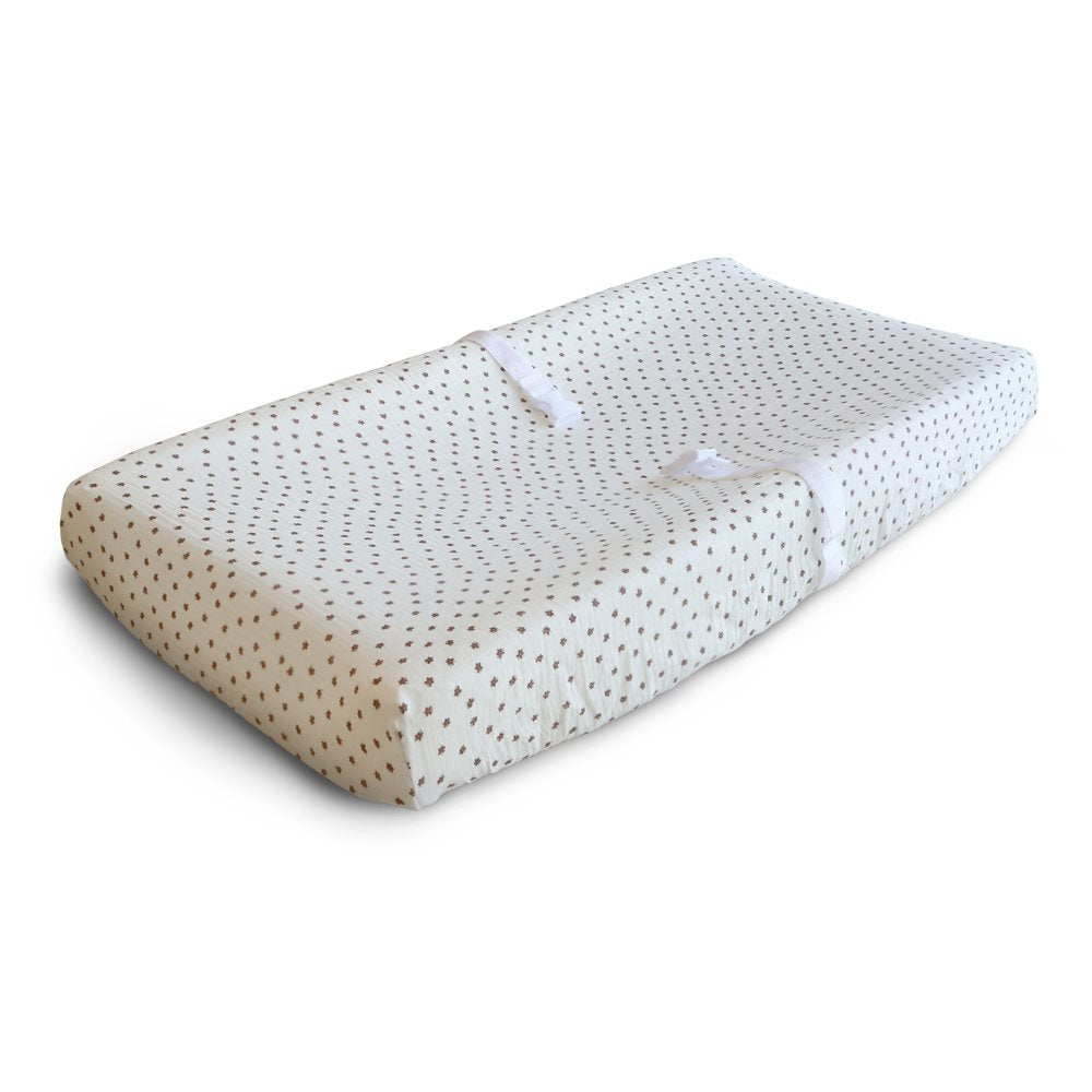 Mushie - Changing Pad Cover - Bloom - Mabel & Fox