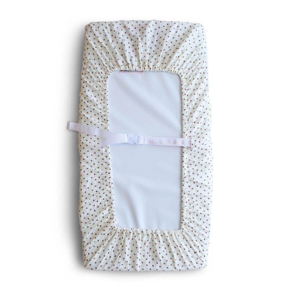 Mushie - Changing Pad Cover - Bloom - Mabel & Fox