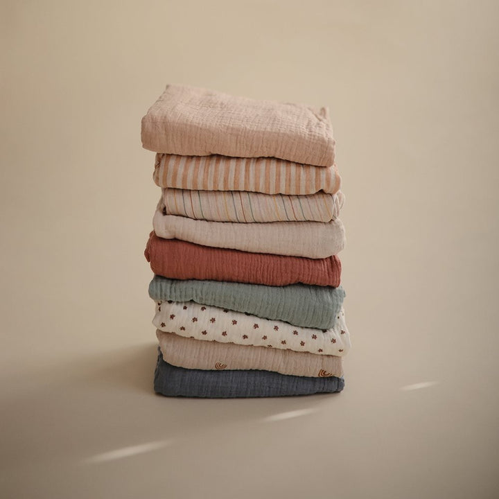 Mushie - Changing Pad Cover - Bloom - Mabel & Fox