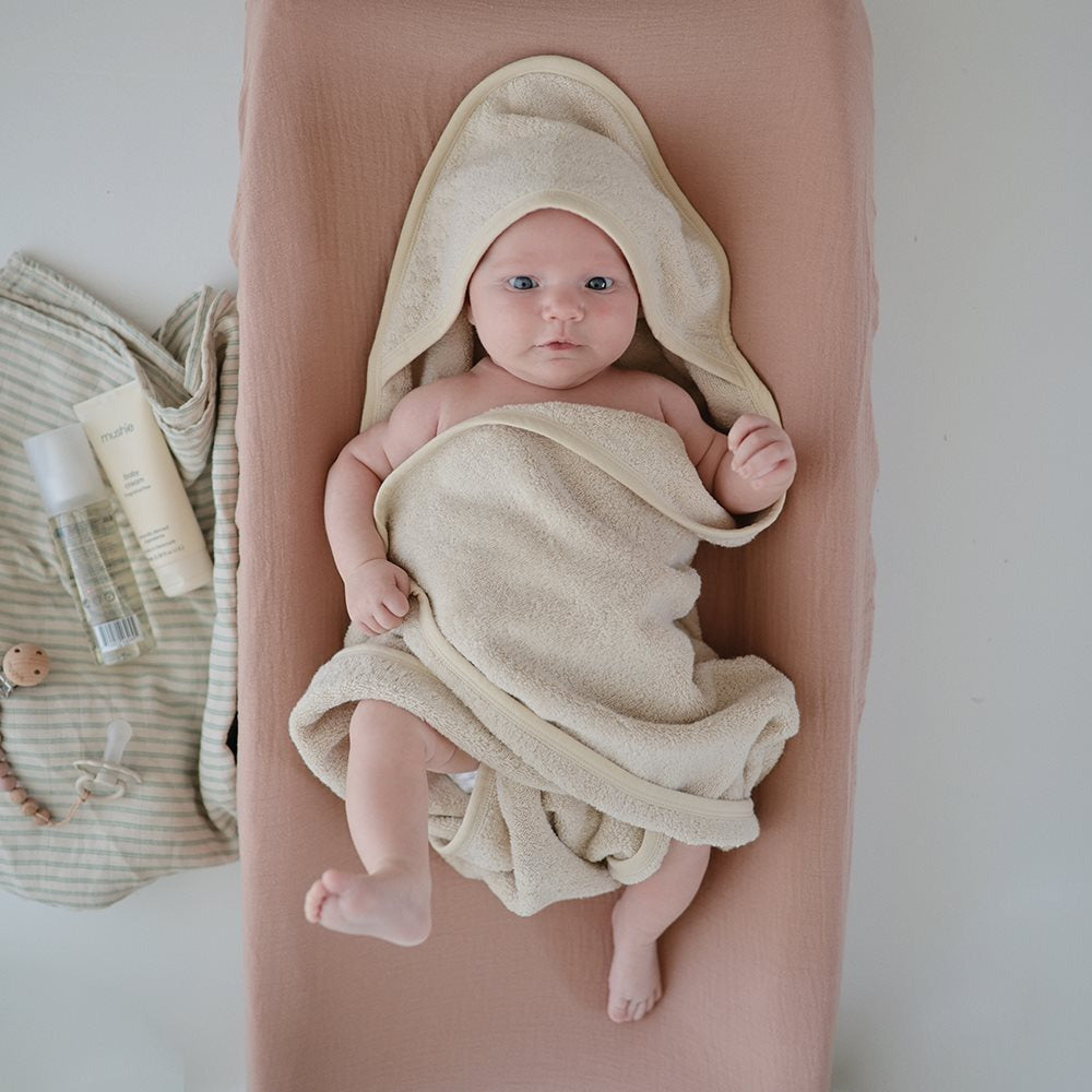 Mushie - Changing Pad Cover - Natural - Mabel & Fox