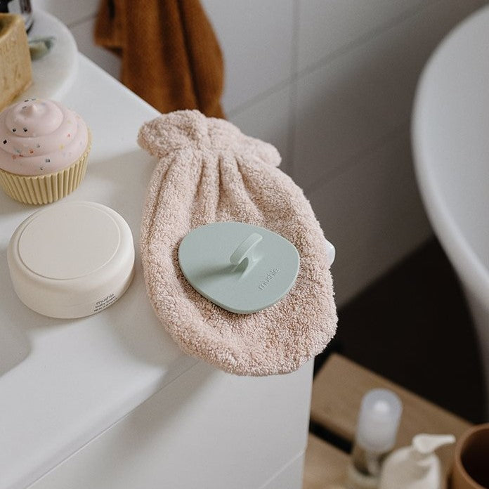 Mushie - Cradle Cap Brush-2 pack Natural/Cambridge Blue - Mabel & Fox