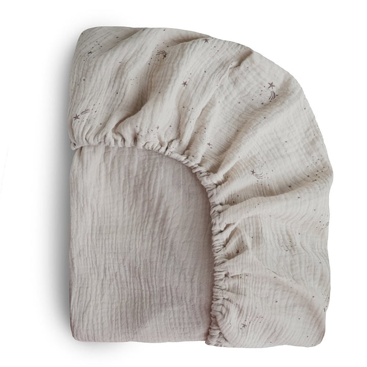 Mushie - Crib Sheet - Falling Stars - Mabel & Fox
