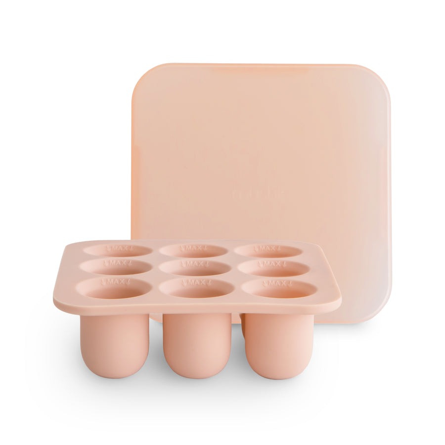 Mushie - Fresh Food Feeder Freezer Tray - Blush - Mabel & Fox