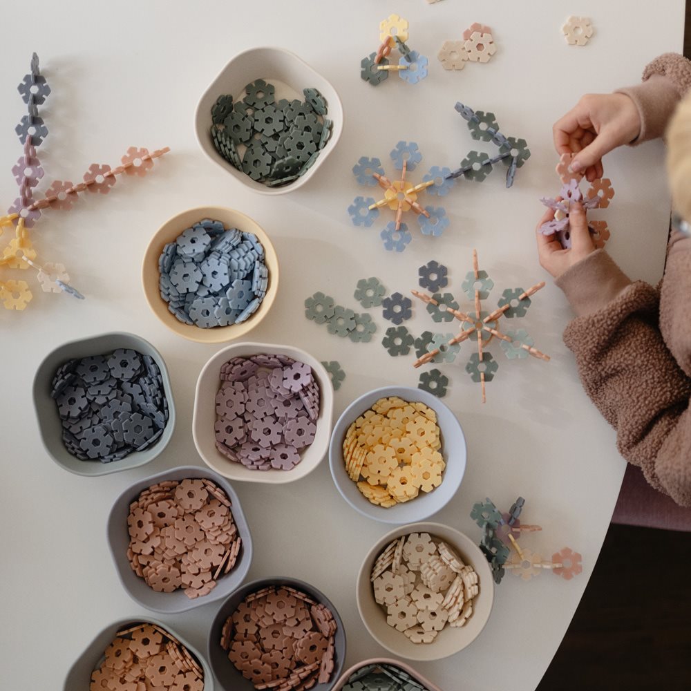 Mushie - Hex Connect Building Toy Set - Mabel & Fox