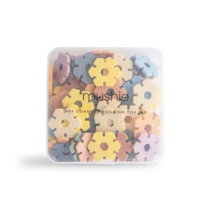 Mushie - Hex Connect Building Toy Set - Mabel & Fox