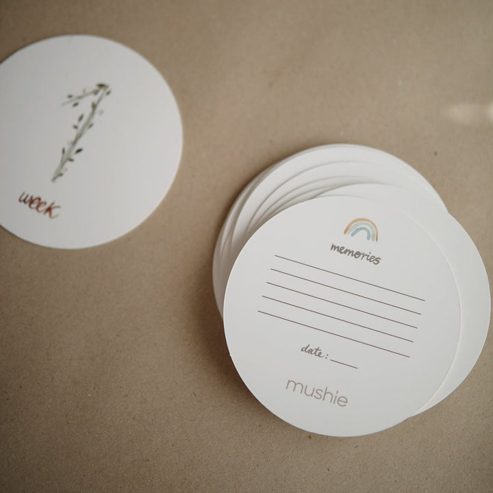 Mushie - Milestone Cards - Mabel & Fox