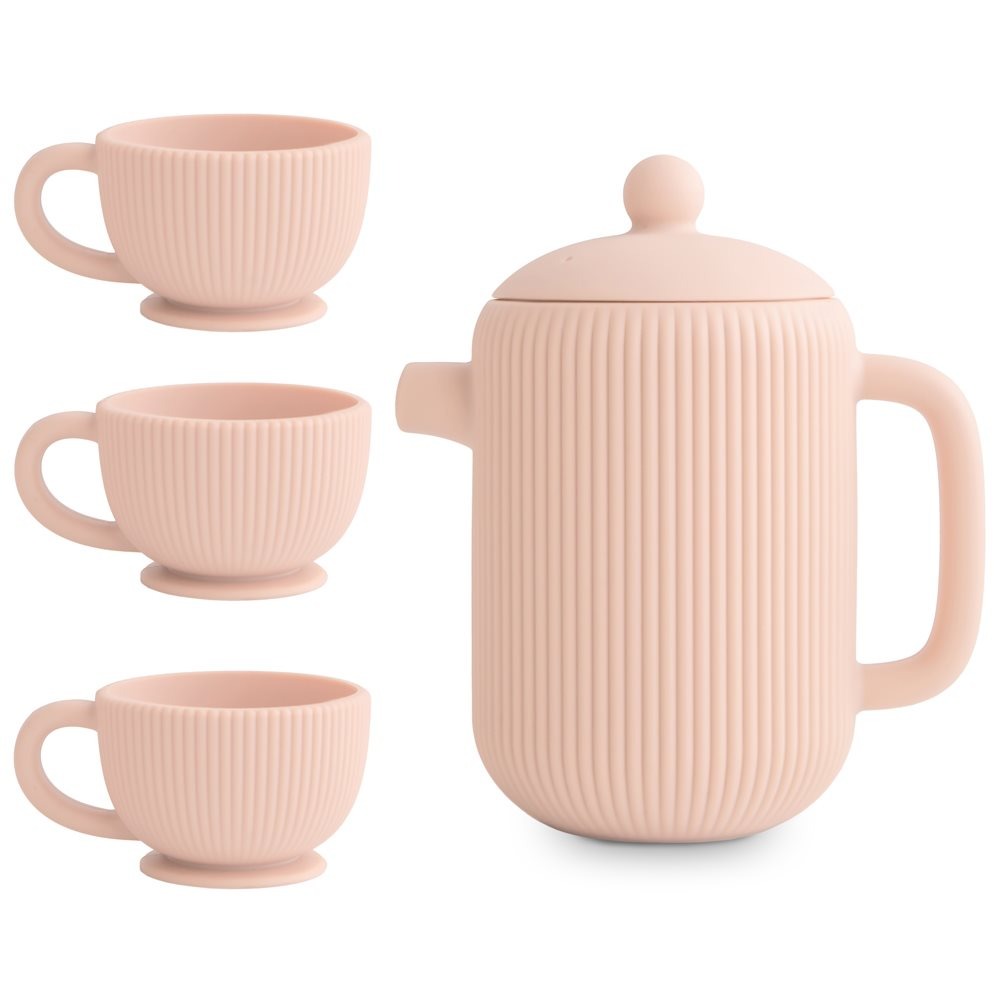 Mushie - Mushie Silicone Tea Play Set - Blush - Mabel & Fox
