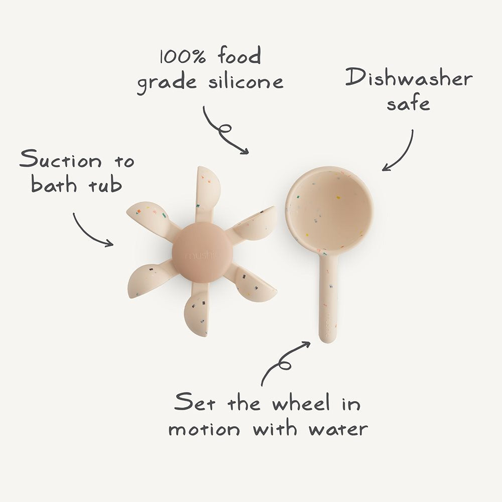 Mushie - Mushie Water Wheel - Bath Toy - Mabel & Fox