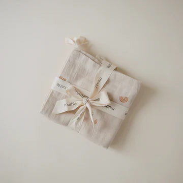 Mushie - Muslin Cotton Washcloth (5 pack) - Rainbow Combo - Mabel & Fox