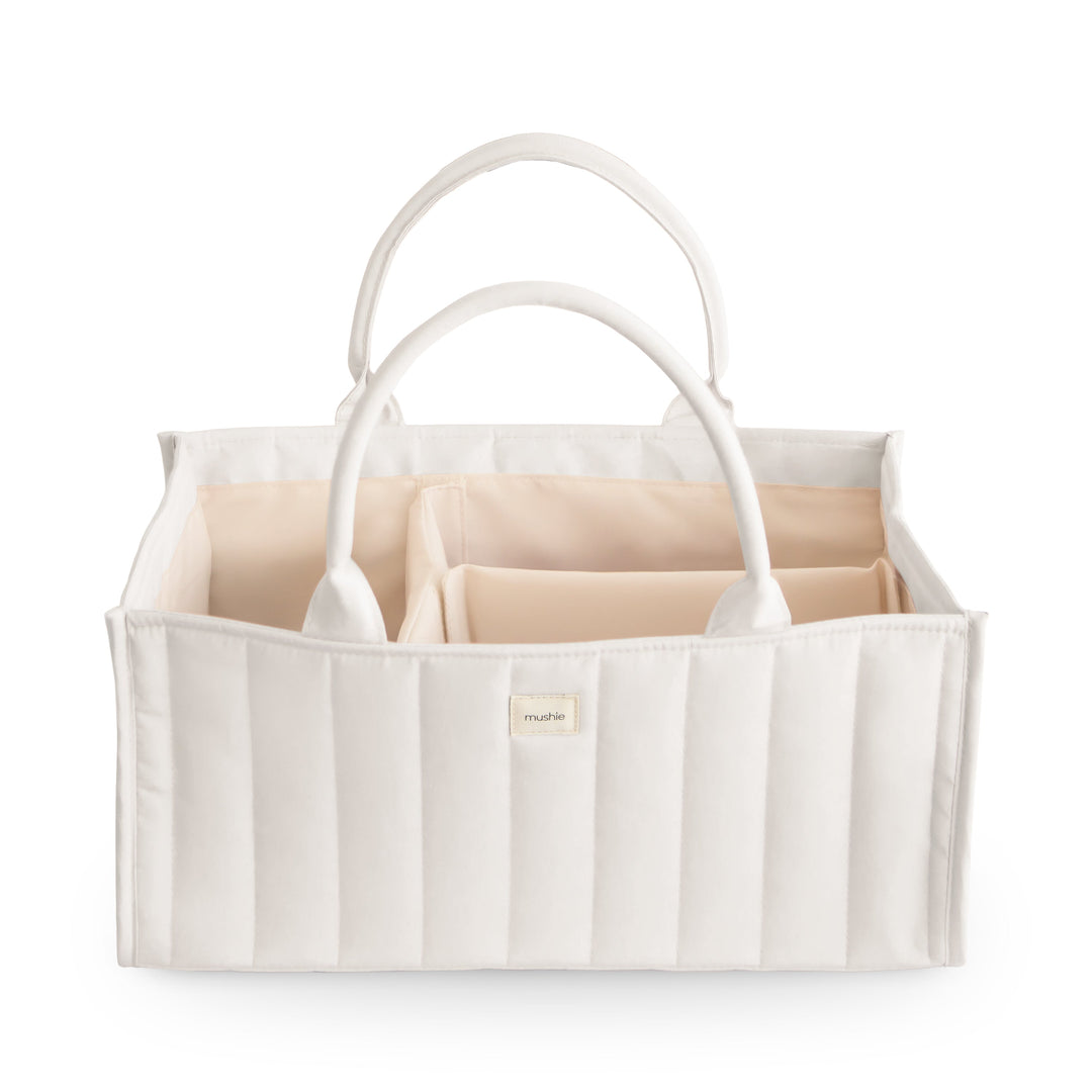 Mushie - Nappy Caddy - Ivory - Mabel & Fox