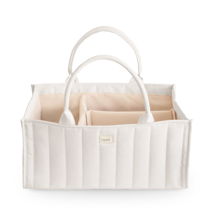 Mushie - Nappy Caddy - Ivory - Mabel & Fox