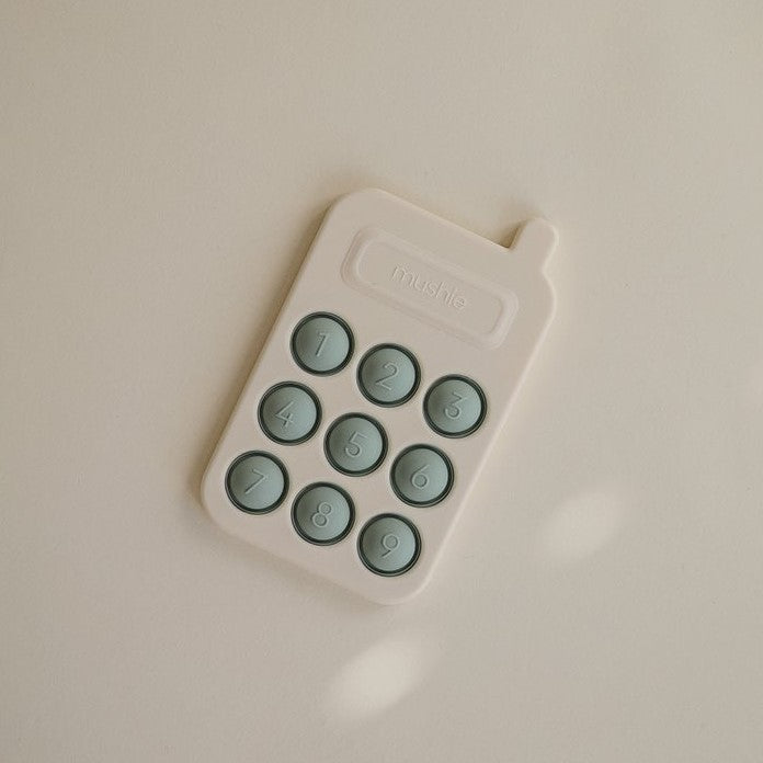 Mushie - Phone Press - Cambridge Blue - Mabel & Fox