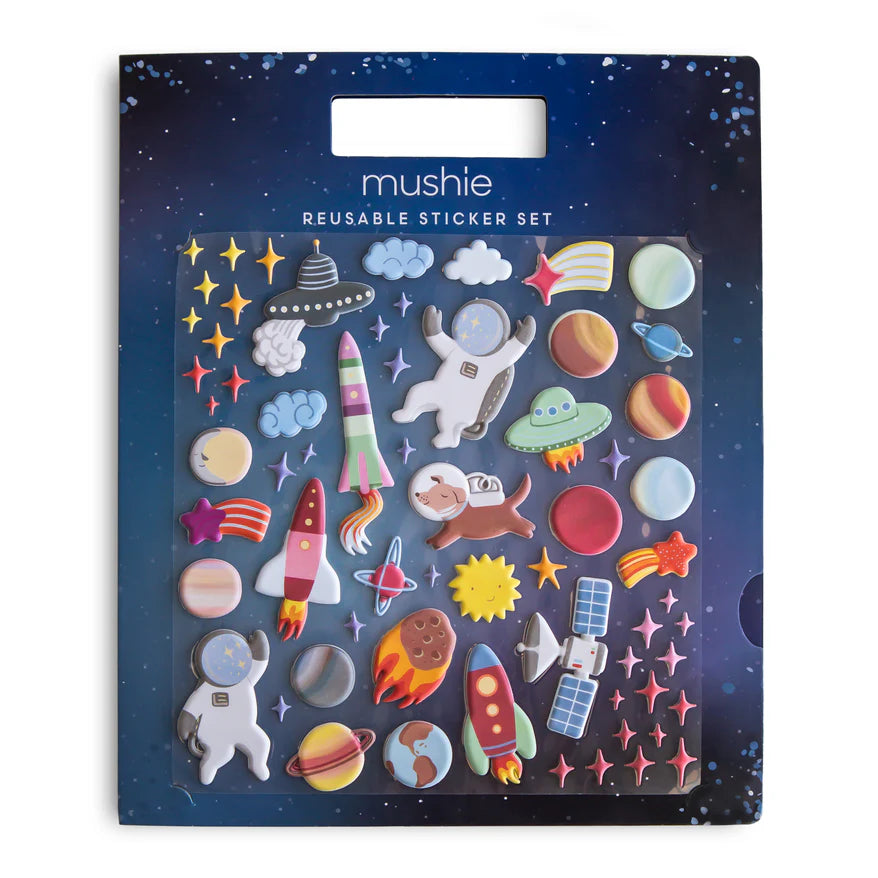 Mushie - Reusable Sticker Set - Space - Mabel & Fox