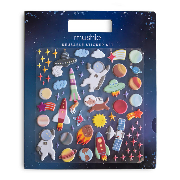 Mushie - Reusable Sticker Set - Space - Mabel & Fox