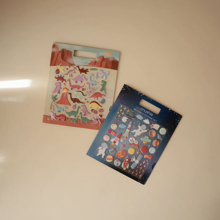 Mushie - Reusable Sticker Set - Space - Mabel & Fox