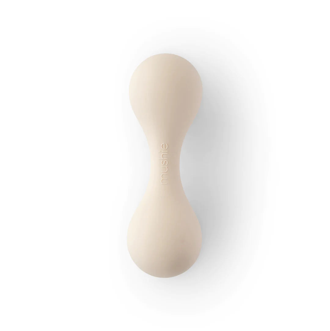 Mushie - Silicone Baby Rattle -Shifting Sand - Mabel & Fox
