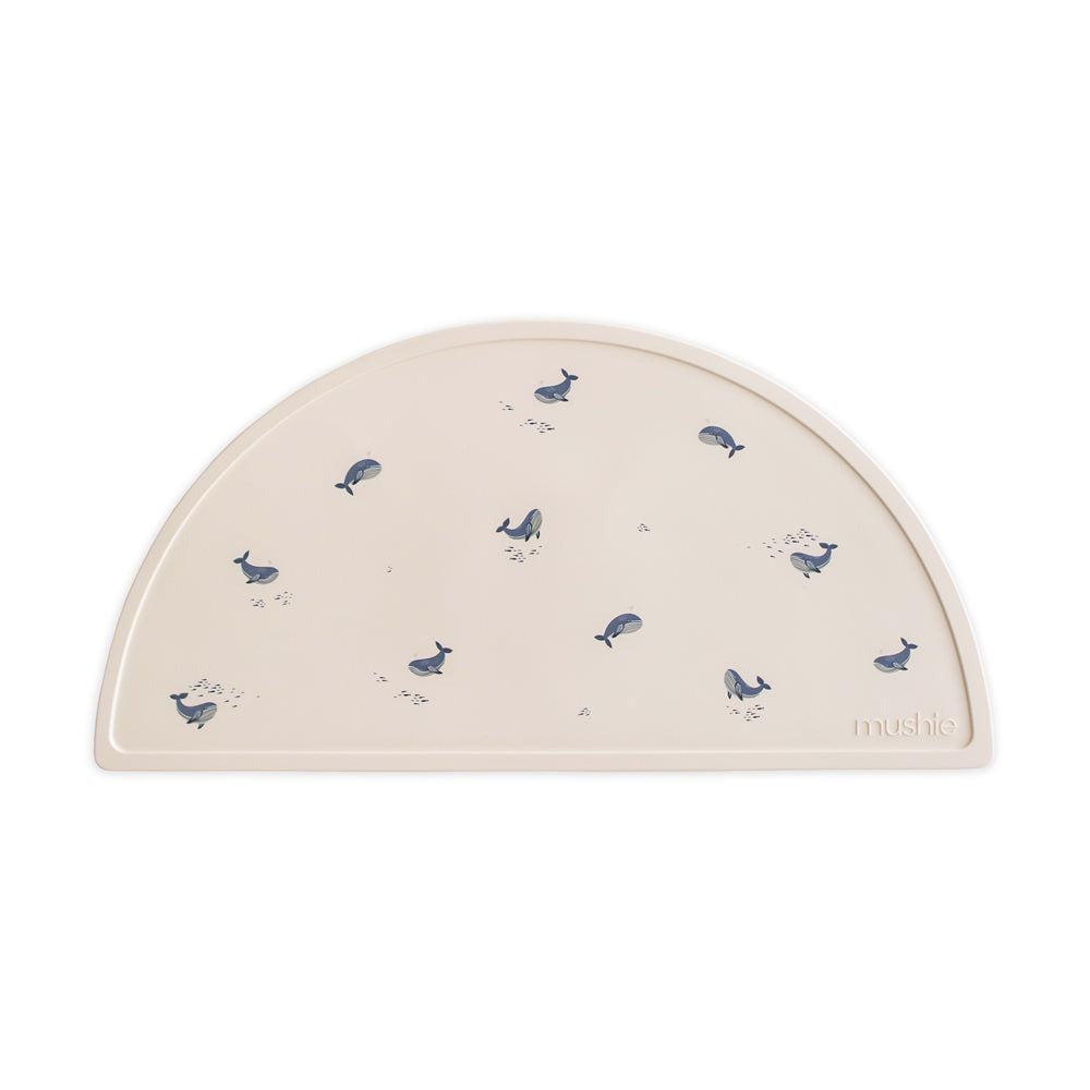 Mushie - Silicone Mat - Whales - Mabel & Fox