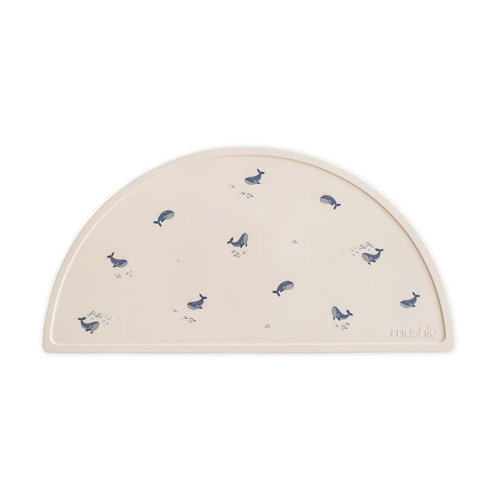 Mushie - Silicone Mat - Whales - Mabel & Fox