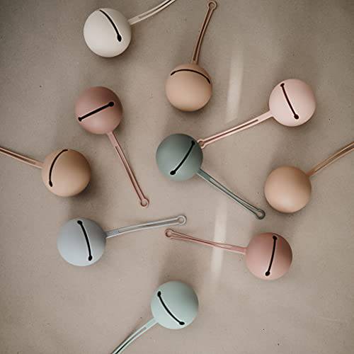 Mushie - Silicone Pacifier Case - Dried Thyme - Mabel & Fox