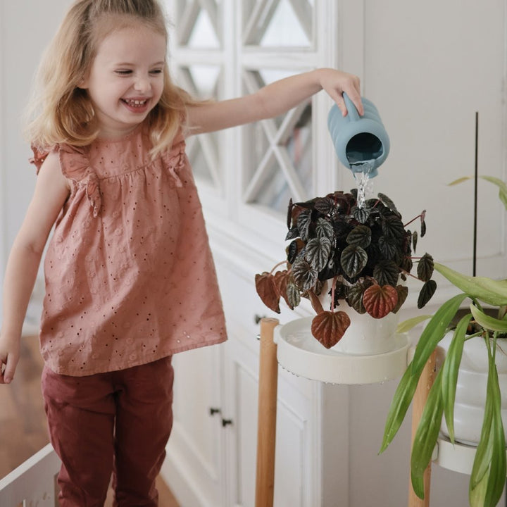 Mushie - Silicone Watering Can - French Blue - Mabel & Fox