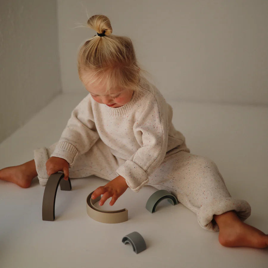 Mushie - Stacking Rainbow - Hillside - Mabel & Fox