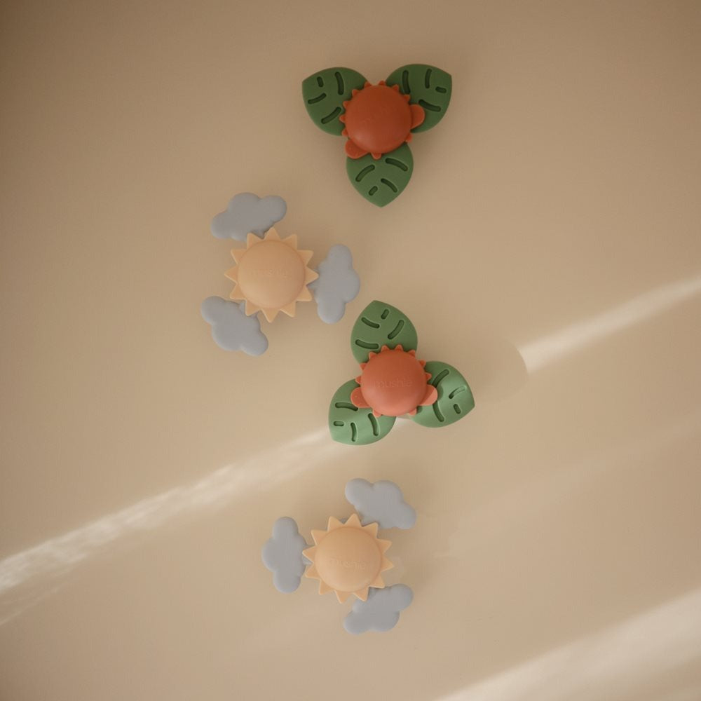 Mushie - Suction Toy - Spinner - Dino - Mabel & Fox