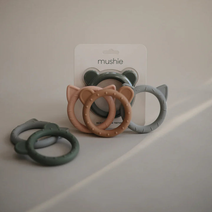 Mushie - Teether - Bear - Dried Thyme - Mabel & Fox