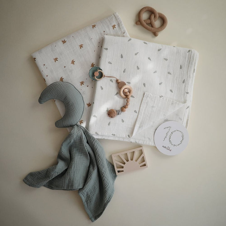 Mushie Teether - Pretzel - Natural - Mabel & Fox