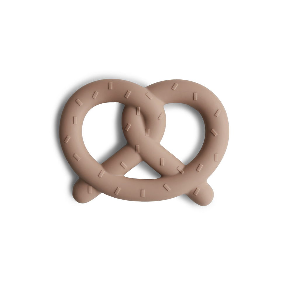Mushie Teether - Pretzel - Natural - Mabel & Fox
