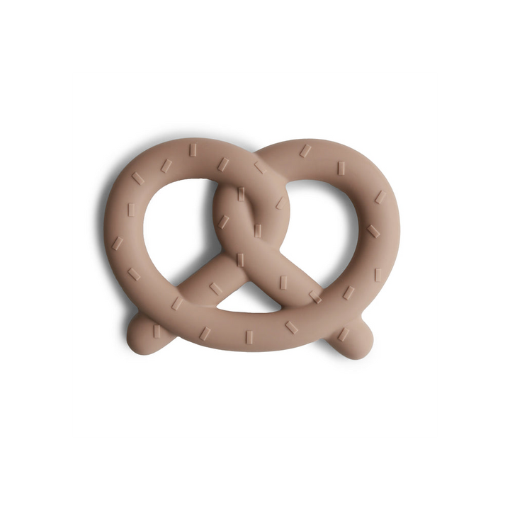 Mushie Teether - Pretzel - Natural - Mabel & Fox