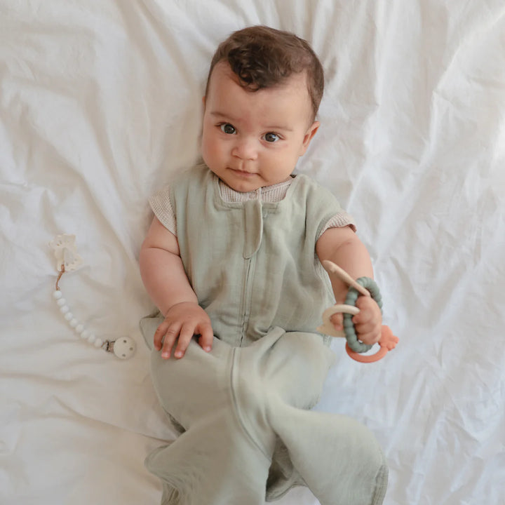 Mushie - Teething Ring - Dinosaur - Mabel & Fox