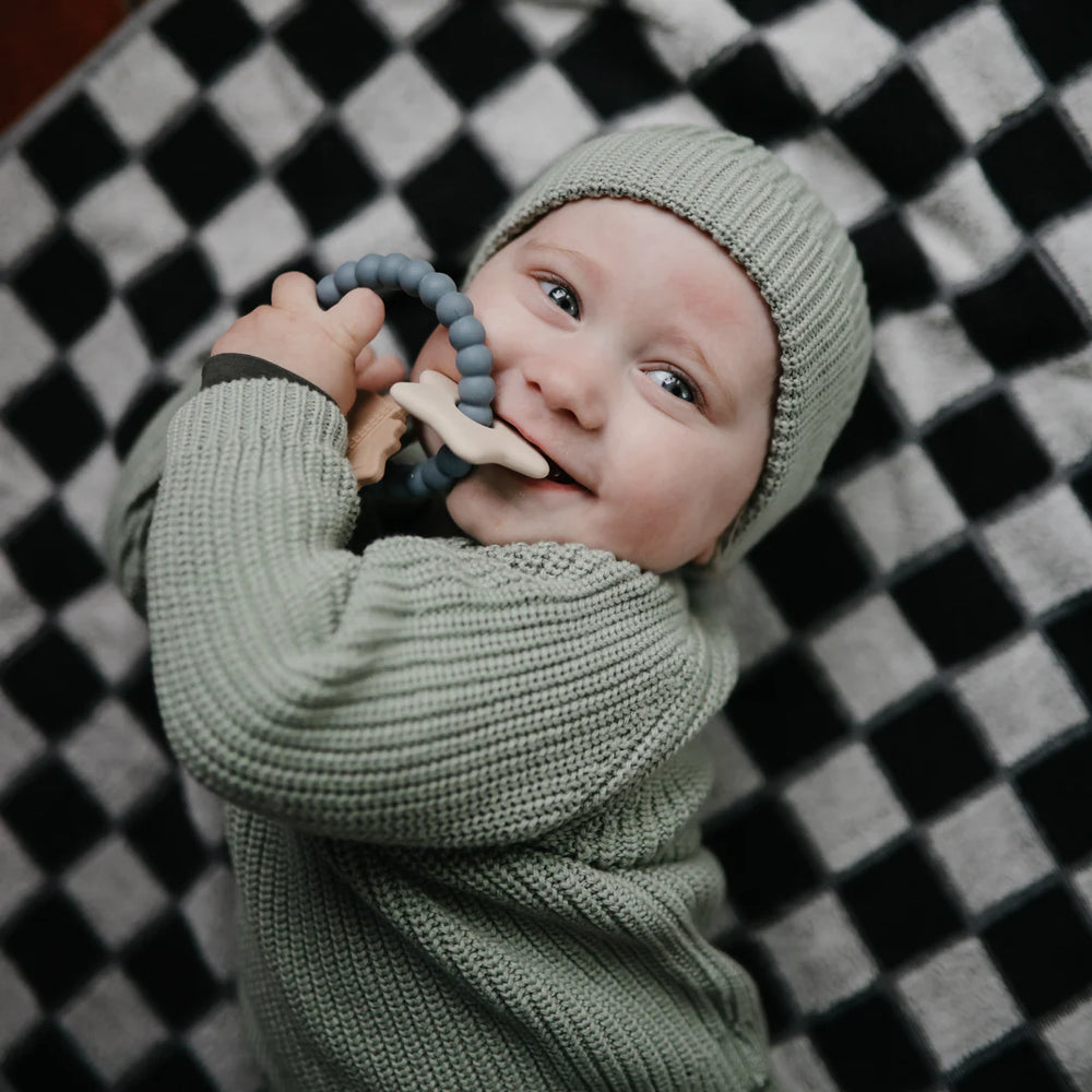 Mushie - Teething Ring - Space - Mabel & Fox
