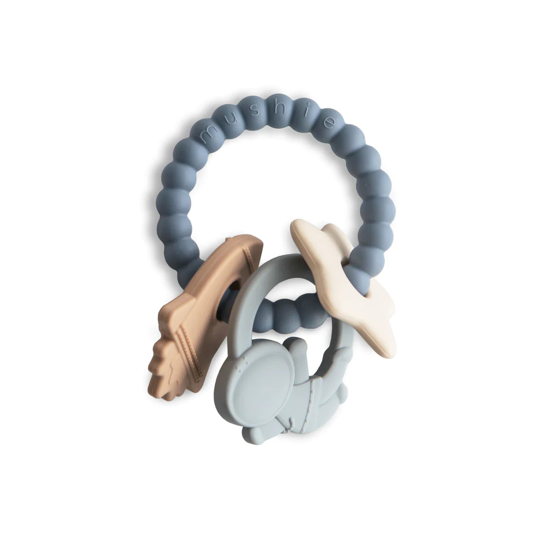 Mushie - Teething Ring - Space - Mabel & Fox