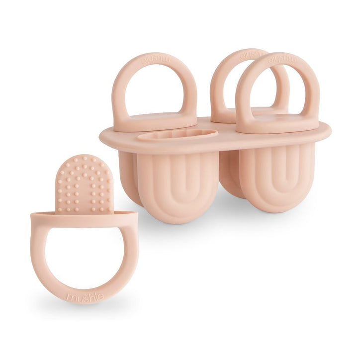Mushie - Toddler Ice Pop Tray - Blush - Mabel & Fox