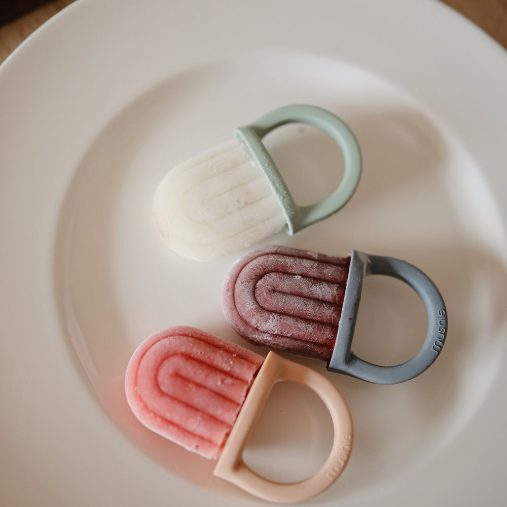 Mushie - Toddler Ice Pop Tray - Cambridge Blue - Mabel & Fox