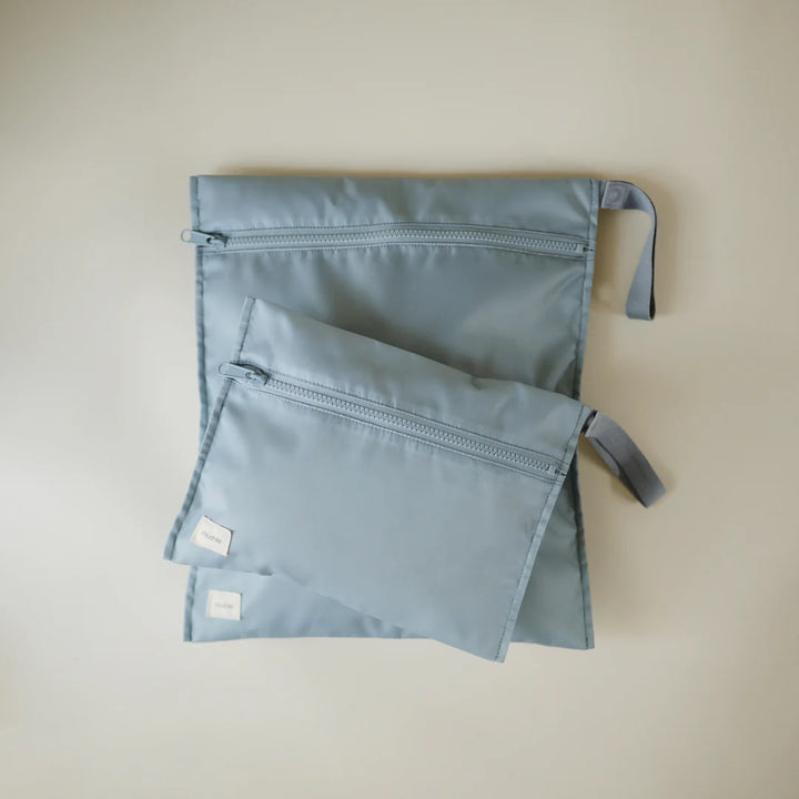 Mushie- Water Resistant Wet Bag - Tradewinds ( 2 Pack ) - Mabel & Fox
